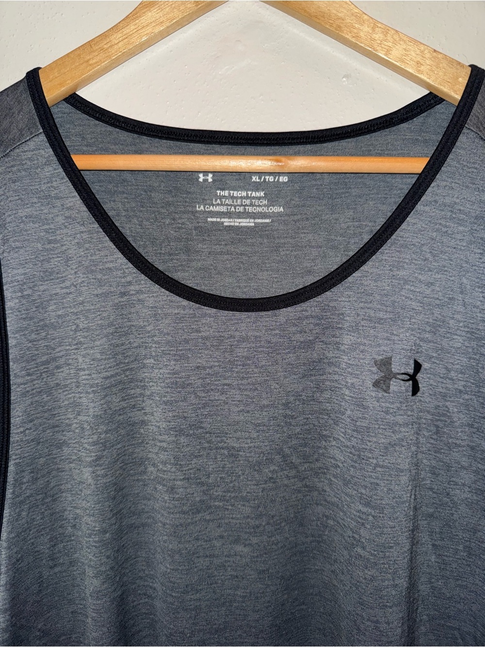 Under Armour The Tech Tank Gray Athletic Tank Top Shirt Men’s Size Extra Large - Picture 2 of 6